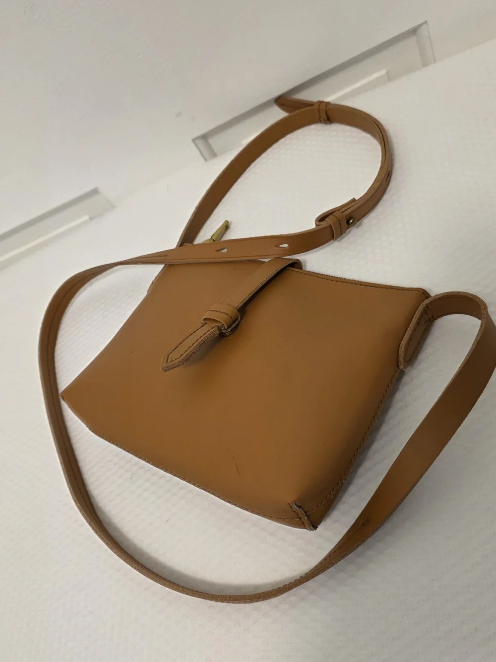 J. Crew Ryann Leather Crossbody Bag, Sleek Slim Casual